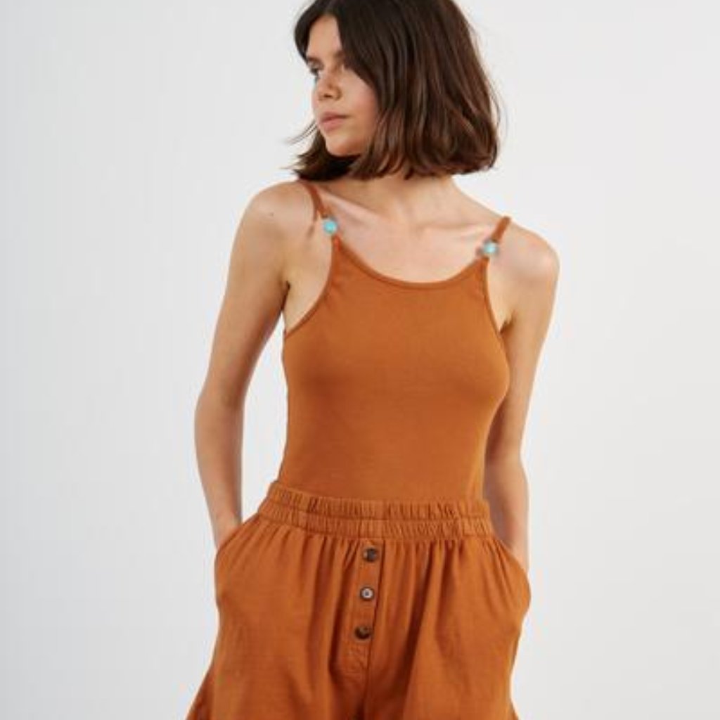 Donni Henley Short - Cognac - S - Nwt